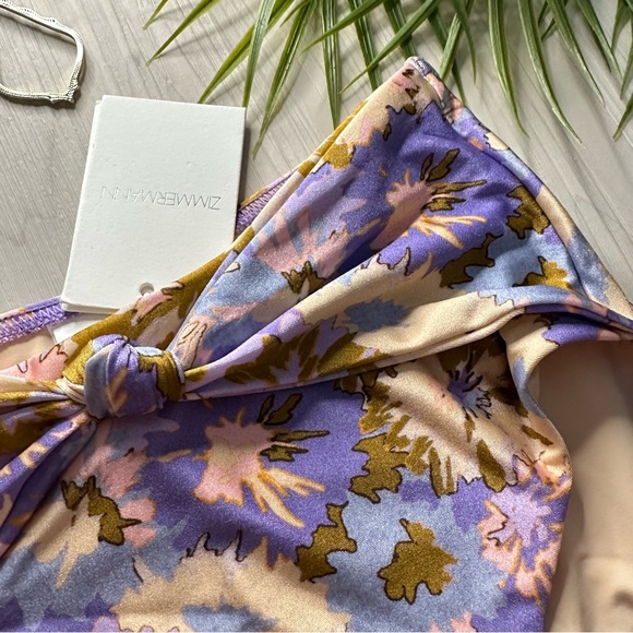 Zimmermann Violet High Waist Bikini Bottom - Picture 3 of 15